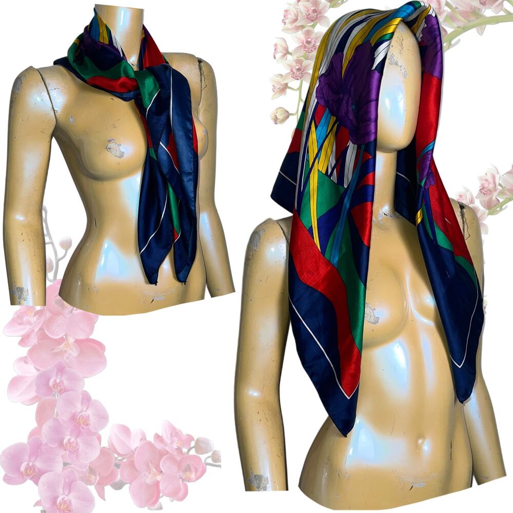 Vintage Abstract Scarf - Picture 3 of 11
